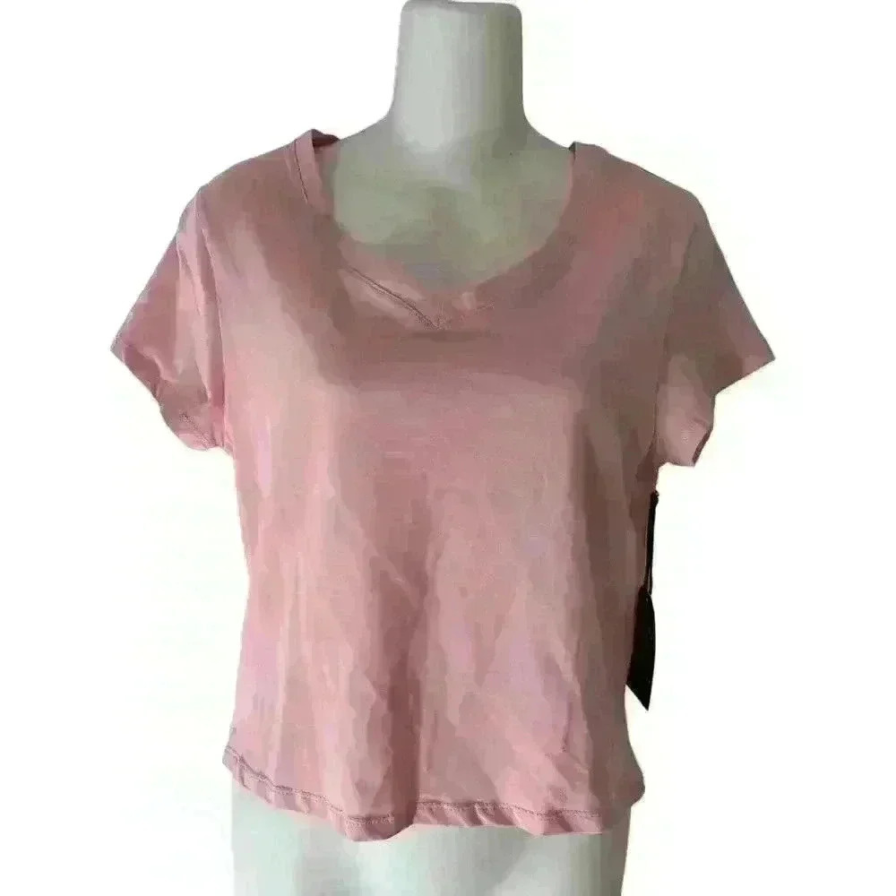 Splash Juniors XL Pink V Neck Short Sleeve Pullover Tshirt